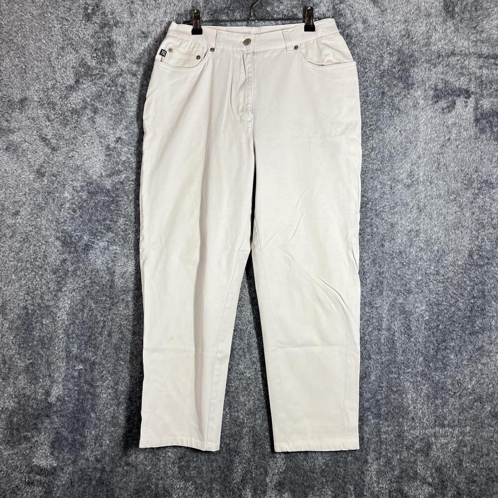 Lauren Ralph Lauren Pants Womens 10 Beige Chino Slim Stretch Cotton Blend